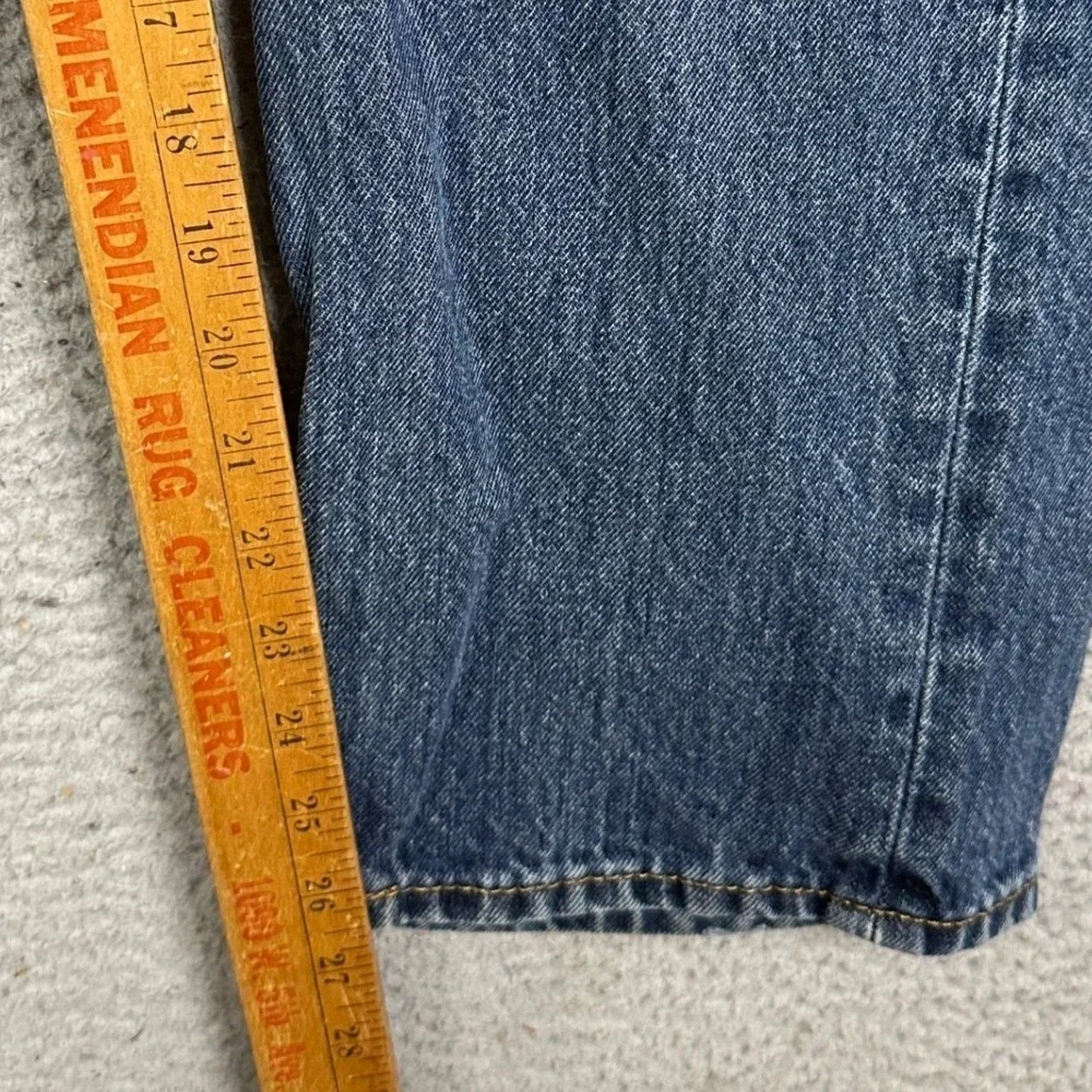Levis 505 Jeans Mens 34X29 Blue Regular Fit Straight Leg 5 Pocket Red Tab Denim